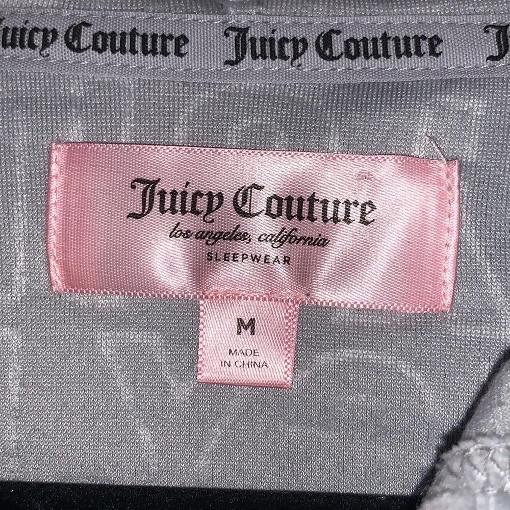 NEW!Juicy Couture Womens Velour Long Sleeve Cropped Lightweight Hoodie Pull over - Picture 2 of 8